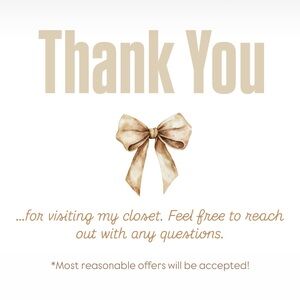 Reasonable Offers Accepted